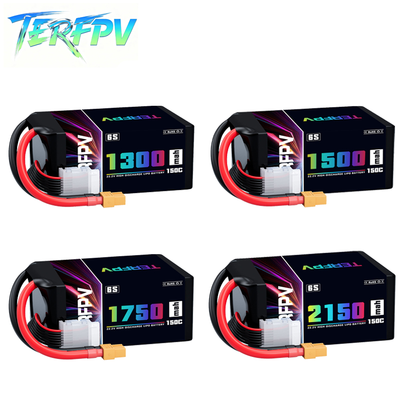 Drone Battery Plate - Baterai Lipo TERFPV 6S 22.2V 1300/1500/1750./2150mAh
