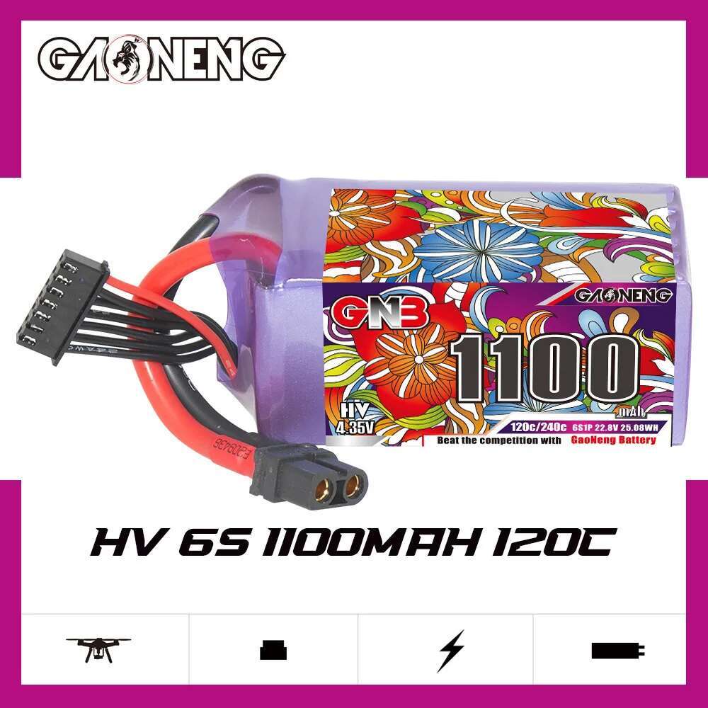 2 Buah Baterai Lipo GNB 6S 22. - Drone Battery Plate ulasan dan harga