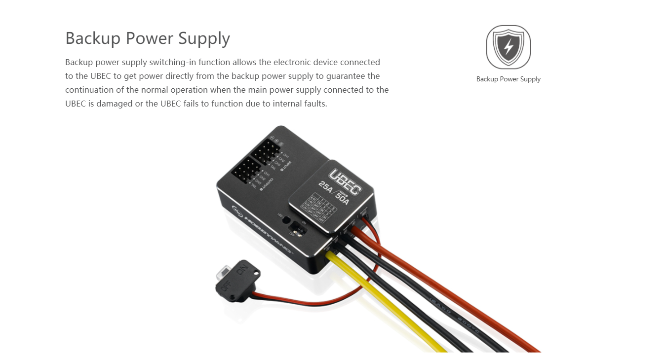 Hobbywing UBEC 25A 3-18s 10A 2 - Drone Battery High Voltage ulasan dan harga