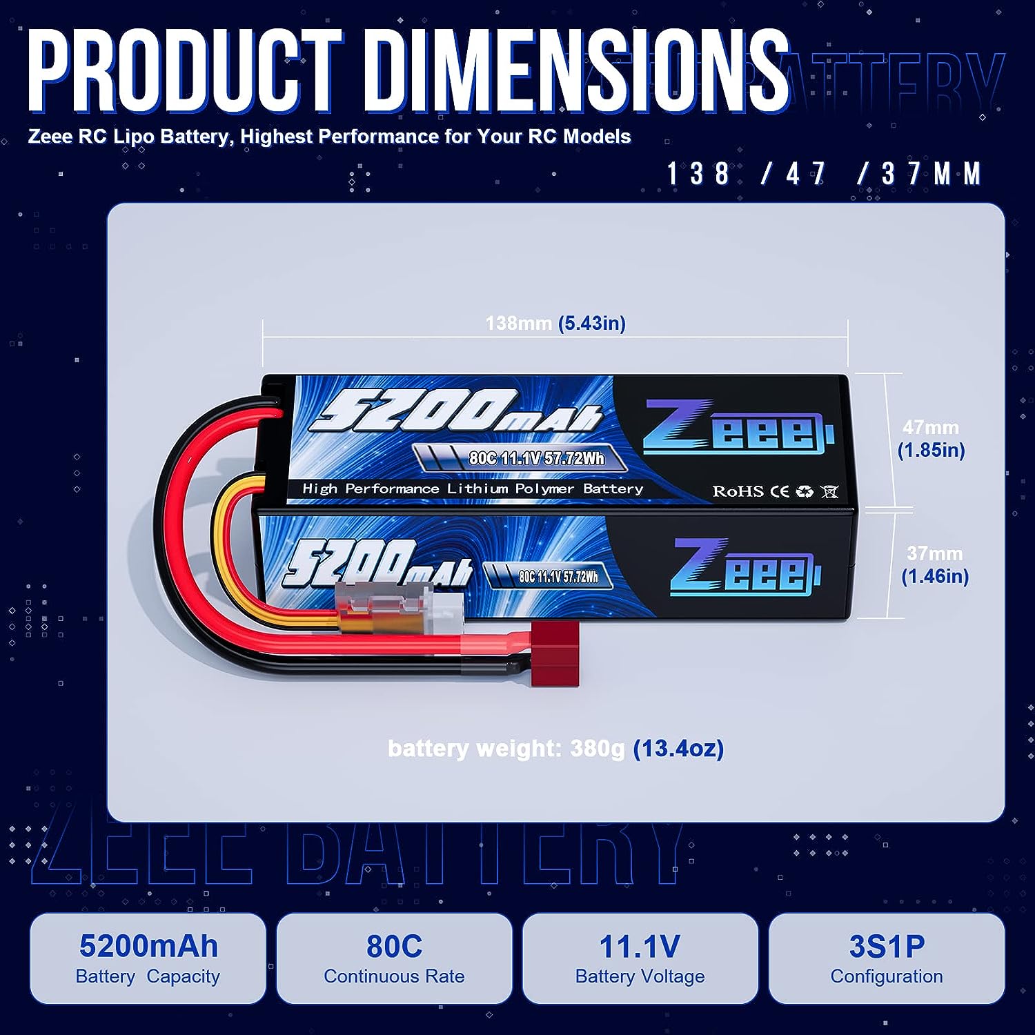 Zeee 3S 5200mAh baterai Lipo 1 - Drone Battery Alarm ulasan dan harga
