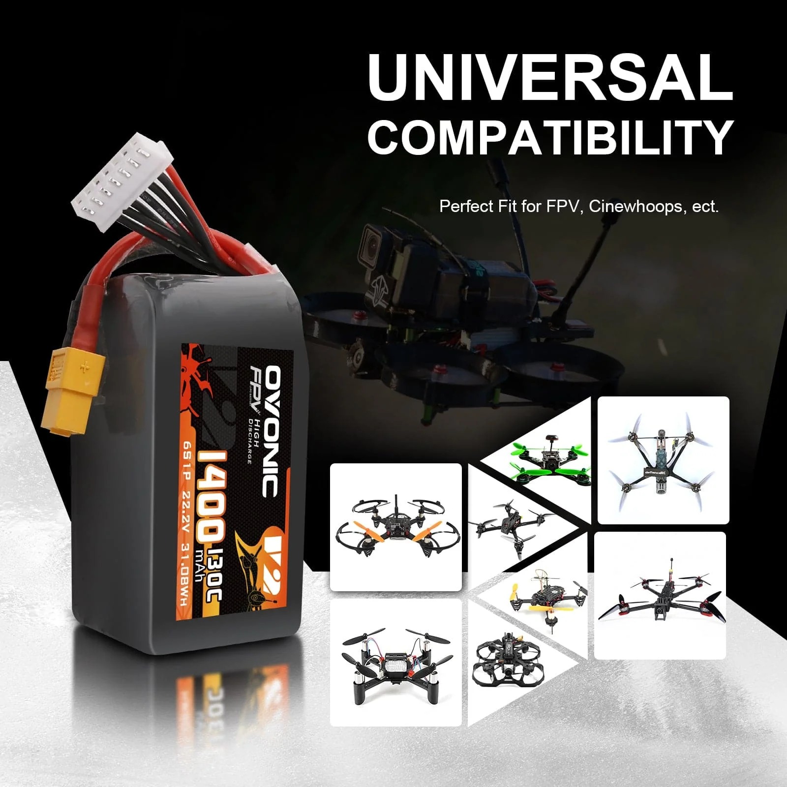 Baterai LiPo Ovonic 6S 22.2V 1 - Drone Battery Bag ulasan dan harga